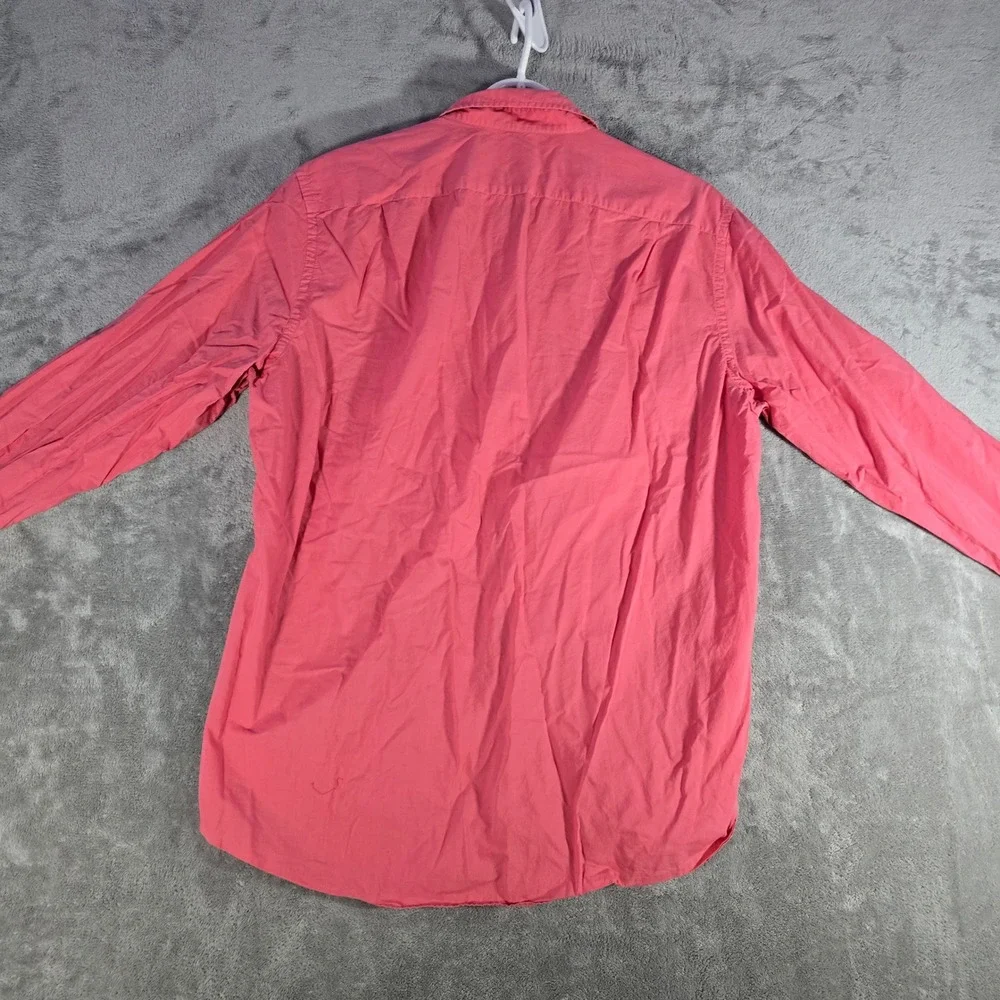 J. Crew Lightweight‎ Shirt Button Down Long Sleeve Casual Pink Mens Large